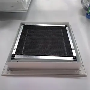 China supplier air duct aluminium supply eggcrate grille with removeable filter