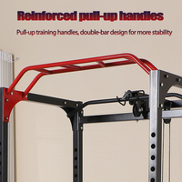 Barre de traction multi-prise Comercial Power Cage Squat Rack, barres de sécurité réglables, musculation pour la salle de sport à domicile