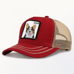 Venta al por mayor de sombreros populares de alta calidad bordado personalizado parche Gorras logo con 5 paneles de animales sombreros gorras de béisbol Otto gorras de camionero - Product Image 3