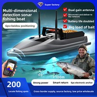 Bateau de pêche intelligent V600Pro avec GPS et télécommande, grande capacité de charge, équipement de pêche extérieur et sondeur de poissons, vente en gros