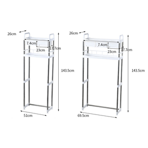 Support de <span class=keywords><strong>rangement</strong></span> pour <span class=keywords><strong>machine</strong></span> à <span class=keywords><strong>laver</strong></span> en acier inoxydable pour la maison, organisateur, étagères de salle de bain debout, support de <span class=keywords><strong>rangement</strong></span> pour toilettes - Product Image 6