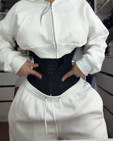 Entrenador de cintura con cierre invisible, moldeador de cuerpo, cintura, 15 huesos, cremallera, ejercicio físico, Yoga, moldeador de abdomen, cinturón de cintura