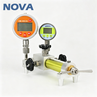 Calibrateur de pompe manuelle portable haute pression NOVA 60MPa - Équipement professionnel d'étalonnage de manomètre hydraulique manuel