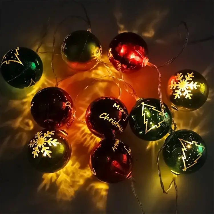Battery Powered Garland Mini Electroplating Star Ball Fairy Lamp String for Wedding Halloween Christmas Party Bedroom