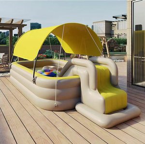 Piscines gonflables avec auvent et pataugeoires pour enfants - Product Image 5