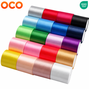 Nastro in Raso Tessuto Monofacciale da 40mm (1-1/2") - Rotolo 100% Poliestere Ecologico - Per Matrimoni, Natale, Confezioni Regalo, Pasticceria, Fiocchi per Capelli - Product Image 1