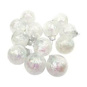 Sıcak satış yılbaşı topu süsleri dekoratif cam renk karışık 58 adet Set hediye Decoracao Bolas De Natal Bola De Navidad
