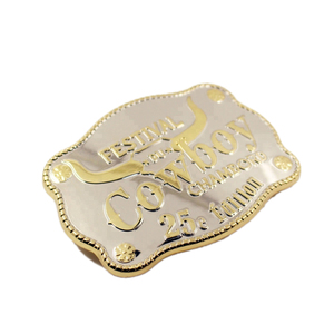 Hebillas de Cinturón de Metal de Lujo con Logotipo Personalizado al por Mayor, Estilo Vaquero Occidental, 3D, 40 mm, de Latón, Acero Inoxidable y Aleación de Zinc para Hombre - Product Image 4