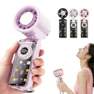 2026 3600mAh Electric Foldable Handheld Fan Silent Rotating Ice Cooling Fan USB Small Desktop Mini Fan with Cooling Plate - Product Image 1