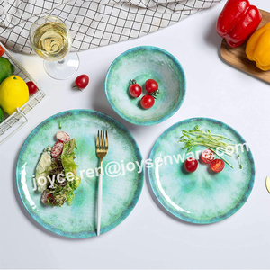 <span class=keywords><strong>2025</strong></span> tùy chỉnh in melamine Emerald màu xanh lá cây Bộ đồ ăn bán <span class=keywords><strong>Hot</strong></span> Nhựa Bộ đồ ăn thiết lập - Product Image 2