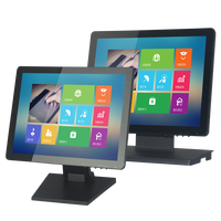 Moniteurs à écran tactile 15 pouces, écran LCD TFT pour ordinateur, écran tactile capacitif