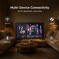Panneau intelligent Tuya 7 pouces OEM direct usine avec hub passerelle WiFi/Zigbee et carte mémoire pour système d'automatisation de toute la maison