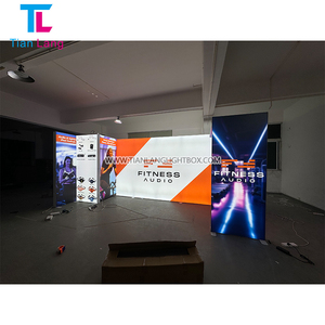 10x10ft Portable LED SEG Rétro-Éclairé Cabine D'affichage Installation Facile Réutilisable pour Salon <span class=keywords><strong>Expo</strong></span> Foire pour la Publicité Boîtes à Lumière - Product Image 6