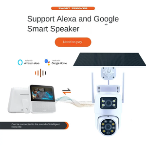 Tuya <span class=keywords><strong>8MP</strong></span> ống kính kép ngoài trời an ninh CCTV <span class=keywords><strong>Camera</strong></span> 4K tầm nhìn ban đêm thẻ Sim năng lượng mặt trời Powered CMOS được xây dựng trong mic hai chiều âm thanh đám mây - Product Image 2