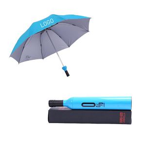 Parapluie créatif en forme de bouteille à huit baleines pour décoration de bouteille de vin, vente en gros - Product Image 2