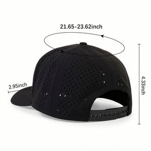 Custom LOGO Waterproof Mesh Performance <b>Baseball</b> <b>Cap</b> with Curved Brim and Plastic Snap Closure Quick Dry Fashion Hat for Adults - Product Image 2