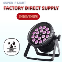 Projecteur LED RGBW 18x10W étanche IP65, DMX RDM, mélange de couleurs dynamique, éclairage de scène extérieur linéaire