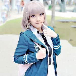 ชุดคอสเพลย์ <span class=keywords><strong>danganronpa</strong></span> ของผู้หญิงแจ็คเก็ตเครื่องแบบ Chiaki Nanami ครบชุดเสื้อสวมหัวรองเท้าคอสเพลย์อนิเมะแจ็คเก็ต - Product Image 2