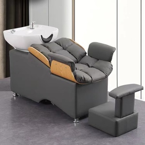 Chaise de lavage de cheveux avec bac en céramique - Product Image 2