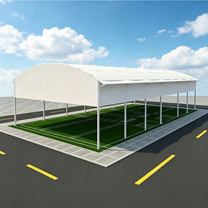 Tente de stade à structure tendue pour terrains de football, de basketball, de padel et autres terrains sportifs, et toitures sportives, pour aménagement paysager, usine - Product Image 1