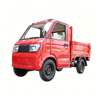Vehículo Eléctrico de Cuatro Ruedas con Certificación EEC COC, Camioneta Eléctrica de 2 Plazas, 3500w, Cabina Cerrada Hidráulica Automática