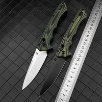 Couteau de poche pliant BM 615BK, lame S30V, manche G10, survie en plein air, camping, chasse, couteaux tactiques, sauvetage, outils EDC tranchants