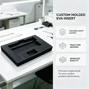 Bandeja de espuma EVA desmontable con forro extraíble para caja de almacenamiento de herramientas combinada - Product Image 1