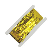 Rideau à franges en feuille PET brillante - Décor de porte à paillettes effet goutte de pluie pour anniversaire, mariage et photomaton (39x79 po)