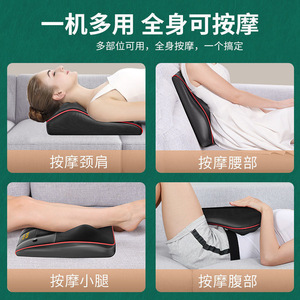 Neck Back Shoulder Massage Pillow With Heat Therapy <b>Vibration</b> Kneading <b>Remote</b> Control Plug In For Home Chair Use - Product Image 3