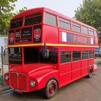 Bus de luxe à deux étages de Londres, avec couchettes, restauration, maison mobile, KTV, bar sur roues, remorque, hot-dog