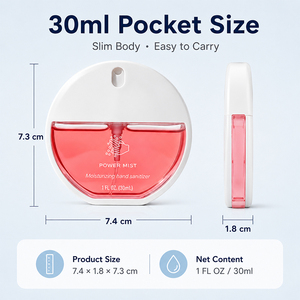 Round <b>Plastic</b> <b>Spray</b> <b>Bottle</b> Pocket Sanitizer Mist <b>Bottle</b> Portable Hygiene Product Custom Logo Business Promotional Gift - Product Image 6