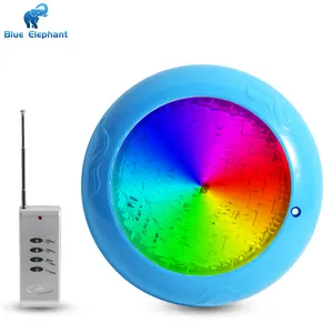 Blue Inground Wireless Pool Lamp Ip68 Waterproof Led Rgb Color Changing Surface Mounted Pool Light