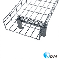 Sistem Tray Kabel Data Center Harga Pabrik Besca, Bersertifikasi CE, Kapasitas Beban Tinggi, Keranjang Kabel T-Welded Bebas Burr