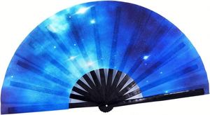 Abanicos Plegables Grandes de 33 cm, Diseño SHADE, Abanico de Bambú de Alta Calidad, Artesanía en Bambú - Product Image 2