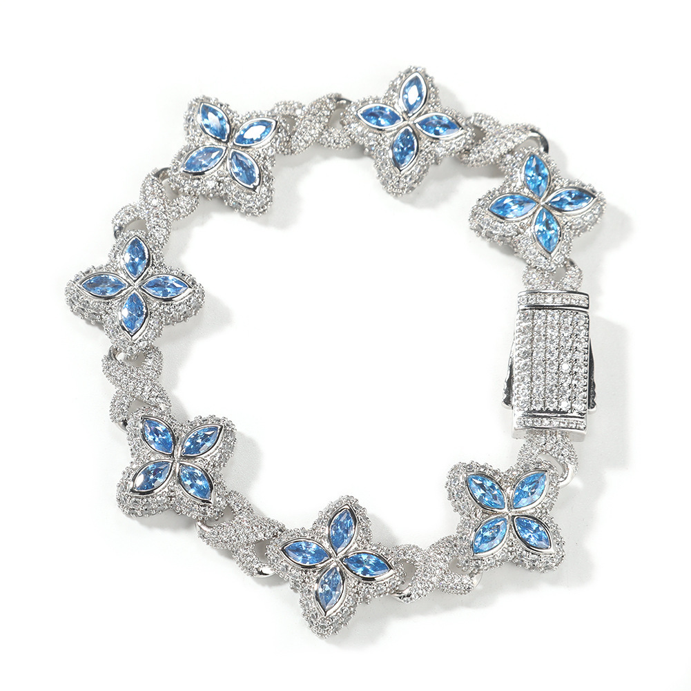 Silver-blue zircon