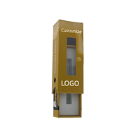 Cajas de cartuchos CR impresas personalizadas al por mayor, cajas de bolígrafos desechables de 1ml, cajas de embalaje de cartuchos vacíos a prueba de niños con ventana