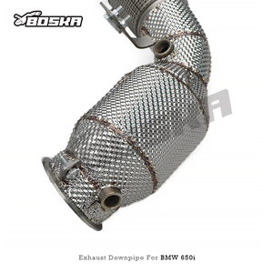 ท่อไอเสีย Boska SS304 พร้อมแคตตาไลติก สำหรับ BMW 650/650i F06/F13 4.0T ปี 2011-2017 พร้อมแคตตาไลติก DownPipes 100/200/300cell - Product Image 5