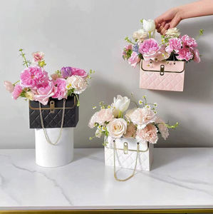 Hot Selling Luxury Floral Bouquet Tote <strong>Box</strong> Paper Gift Roses Pink Paper <strong>Box</strong> Packaging <strong>Flower</strong> Boxes for Bouquets - Product Image 5