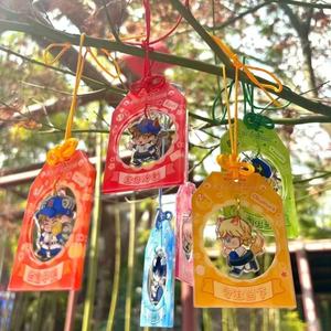 Pendentif amulette en acrylique Zhihong, porte-clés transparent personnalisé avec motif de fenêtre teintée, idéal pour un cadeau - Product Image 2