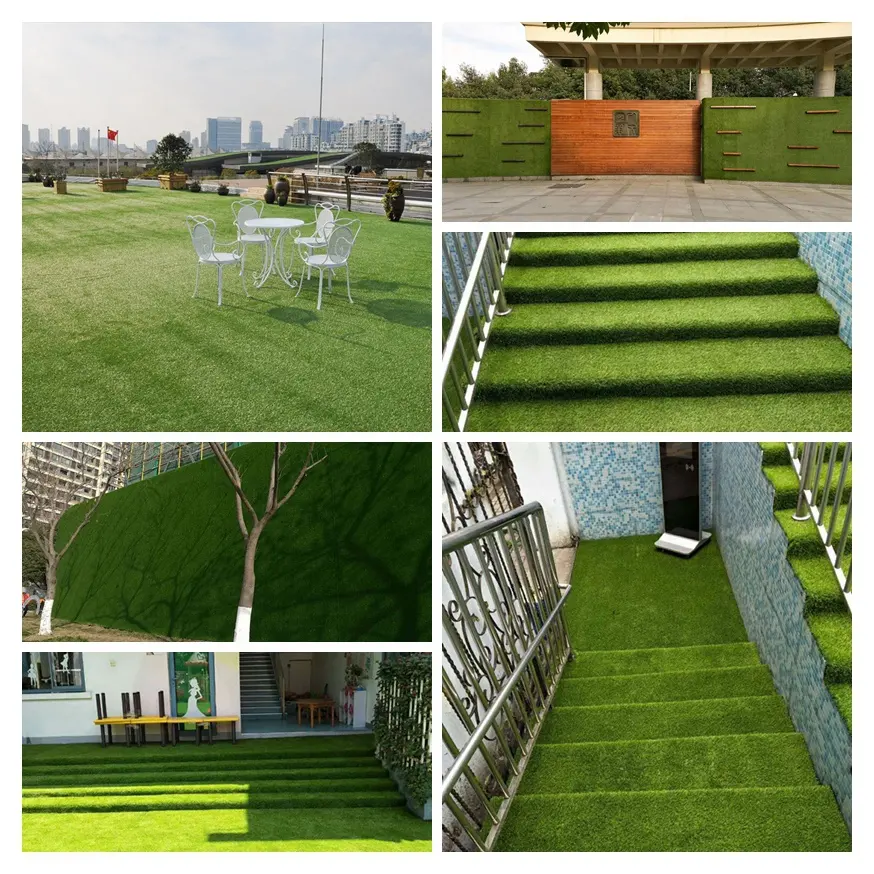 CP086-2cm סיטונאי 2019 צפיפות גבוהה כדורגל קרקע PE דשא דשא ירוק מחצלת שטיח