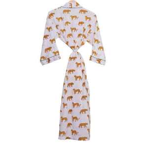 Kimono en coton indien imprimé animalier de qualité supérieure pour femmes, idéal pour les futures mamans, vêtements de nuit d'été, tenue de plage et chemise de nuit, cadeau pour elle - Product Image 3