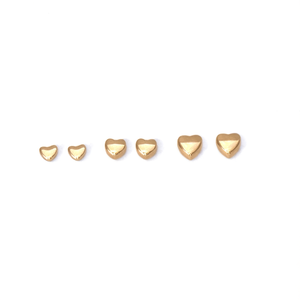 Fashion <b>Stud</b> <b>Earrings</b> 316L Stainless Steel PVD Gold Plating Heart Shape <b>Small</b> Size For Women Jewelry - Product Image 3