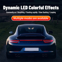 LED Dynamisches Ausdrucks-Neonlicht Auto Solar Teufelsauge-Licht Heckscheiben-Auffahrwarnleuchte