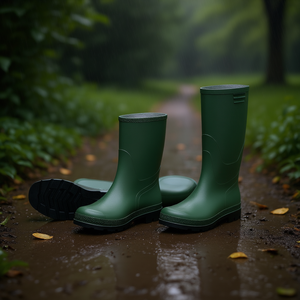 Botas de Lluvia Verdes Ttake Modelo 42 Tronchetto con Suela Negra - Product Image 3
