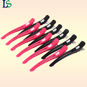 Pinces à cheveux personnalisées avec logo, pinces <span class=keywords><strong>de</strong></span> sectionnement pour coiffure, pinces bec <span class=keywords><strong>de</strong></span> canard pour salon <span class=keywords><strong>de</strong></span> coiffure, accessoires plats, outils <span class=keywords><strong>de</strong></span> coupe <span class=keywords><strong>de</strong></span> cheveux - Product Image 1