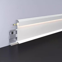 Plinthes en aluminium de qualité supérieure, bandes LED basse tension, résistantes à la corrosion, textures multiples, auto-adhésives, cuisine, escalier