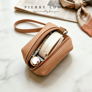Pierre Loues Mini Coin <b>Purse</b> With Wrist Strap Solid Color Portable Wallet For Women Everyday Use - Product Image 2