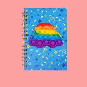 Cuaderno Espiral A5 Multicolor con Diseño de Dibujos Animados, Antiestrés, con Burbujas de Silicona y Espiral Metálica, Libreta de Notas Esencial para la Escuela - Product Image 5