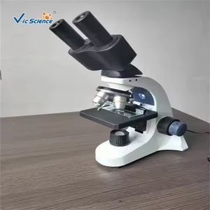 مجهر بيولوجي تعليمي عالي الدقة VIC-120X مع عدسة بصرية 195 وتكبير 2500 مرة للاستخدام المخبري - Product Image 3