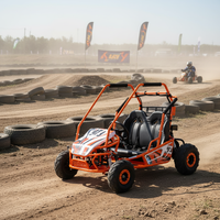 Go Kart de 120cc, 4 Tiempos, Gasolina, Transmisión por Cadena, Frenos de Disco Hidráulicos, Velocidad Máxima de 38 km/h, para Uso al Aire Libre entre Padres e Hijos